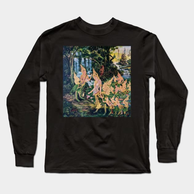 Spirit world Fairies Long Sleeve T-Shirt by Temple of Being